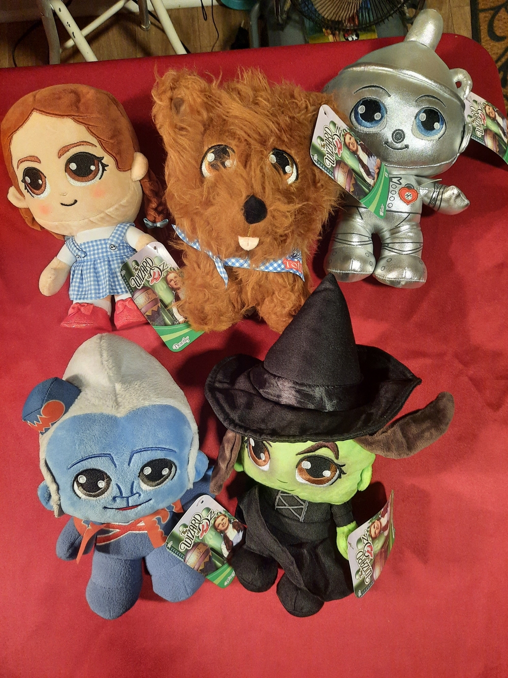 Wizard of Oz 5 Plush Character Bundle New With Tags